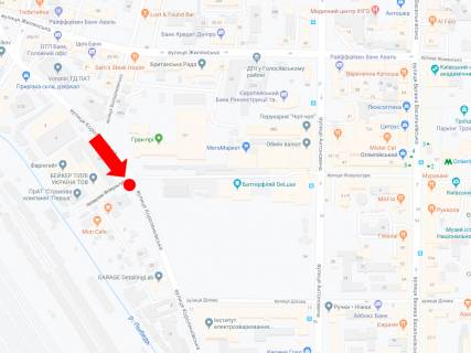 Scrolller, Scroll A in Kyiv Korolenkivs'ka st. - st. Fizkul'turi, na svitlofori, navproti "Megamarketa", v storonu st. Fedorova - 214385 scheme