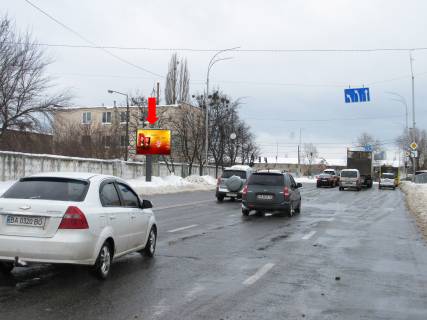 Білборд, Бігборд (Борд)   у Києві, 2.3x3.14  Межигірська вул., 87 - вул. Електриків, на світлофорі, з центру Фото 1