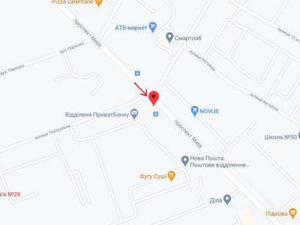 Ситилайт A в Николаеве Миру пр., 17 - Театральна вул. (Васляєва) схема