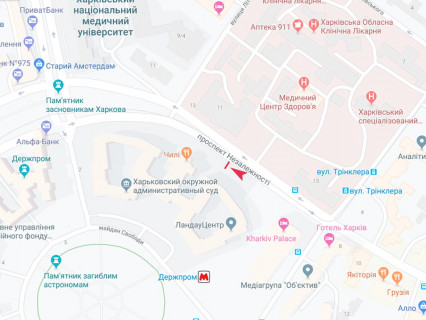 Скроллер B в Харькове, 2.3x3.14  просп. Незалежності (просп. Правди). - Свободи пл., 6, з центру - 667462 схема
