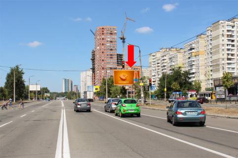 Білборд, Бігборд (Борд)   у Києві, 3x6  Ревуцького вул., 15, через дорогу, роздільник, в бік ресторану "Зата Рибака" Фото 1
