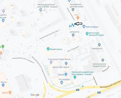Билборд A в Киеве Всеволода Нестайка вул. (Олександра Мильчакова)., 4 - Челябінська вул., 2, навпроти схема
