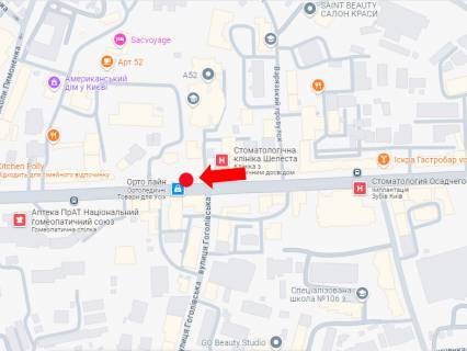 Ситилайт A в Киеве, 1.8x1.2  Січових Стрільців (кол. Артема) вул., 44, зупинка "вул. Гоголівська" схема