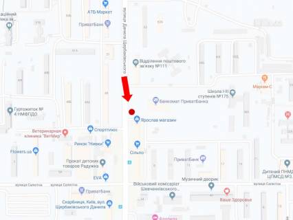 Билборд B в Киеве, 3x6  вул. Данила Щербаківського (Щербакова)., 58, біля супермаркету "Мегамаркет", ринку "Нивки", в бік ст.м. "Нивки" схема