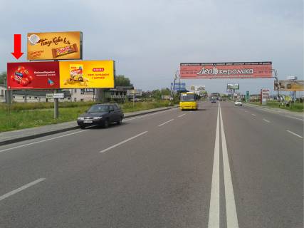 Билборд  в Львове, 3x6  Кільцева дорога, с. Зимна Вода, біля супермаркетів "Епіцентр", "METRO", нижня, ліва фото 1
