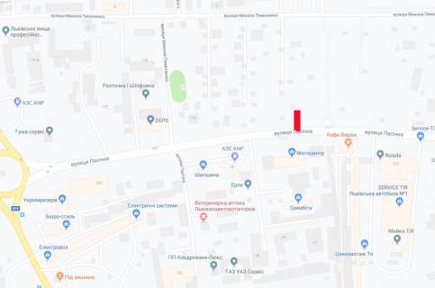 Билборд A в Львове Пасічна вул., 129А схема