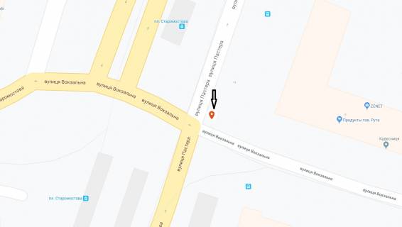 Бэклайт A в Днепр (Днепропетровск), 3.14х2.32  вул. Пастера - вул. Вокзальна, заїзд на Амурський міст схема