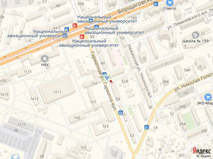 Призма A в Киеве Гарматна вул., 51 - 290532 схема