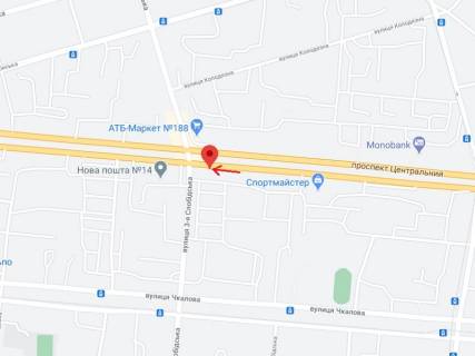 Ситилайт B в Николаеве Центральний просп. (Леніна просп.)., 171 - 3 Слобідська вул. (Дзержинського) схема