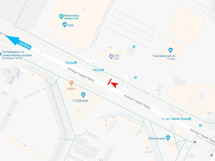 Prismatron, Prism A in Kharkiv, 3x6  Нескорених (кол. Героїв Праці) вул., 9б, Дафі, в центр - 667235 scheme