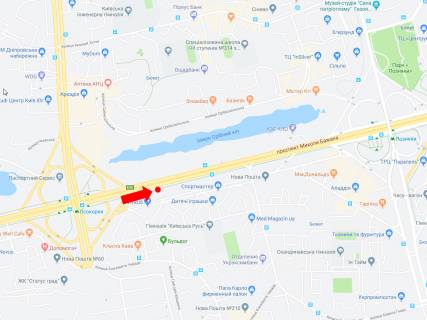 Призма  в Киеве, 3x6  Бажана пр. 12, ст. м. "Осокорки", біля супермаркету "Varus", в сторону ст.м. "Позняки", з центру - 446101 схема
