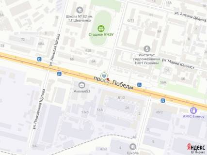 Скроллер A в Киеве просп. Берестейський (Перемоги)., 62 - Мірошниченко вул. (колиш. Перовської вул.), з центру - 291938 схема