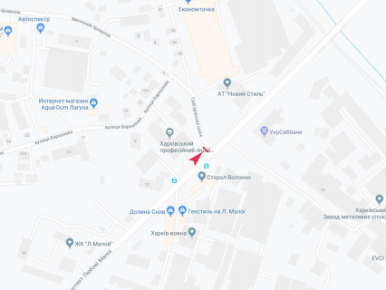 Билборд B в Харькове, 3x6  просп. Любові Малої (Постишева)., 30 - Григорівське шосе (Комсомольське шосе), в центр схема