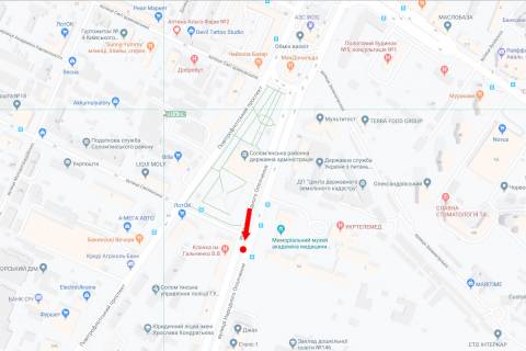 Сiтiлайт A у Києві, 1.8x1.2  Народного Ополчення вул., 2, на роздільник, світлофорі, в сторону аеропорту "Київ" схема