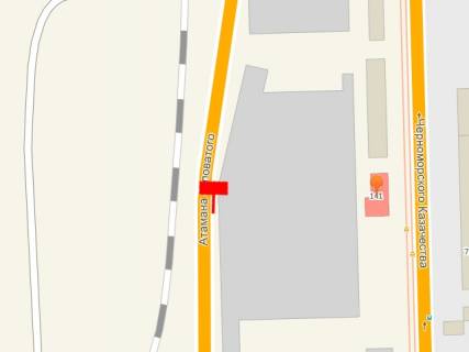 Билборд A в Одессе Головатого вул. / Чорноморського Козацтва вул., 161, правий схема