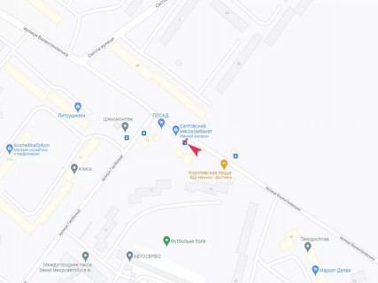 Ситилайт B в Харькове, 1.8x1.2  Валентинівська вул., 44б схема