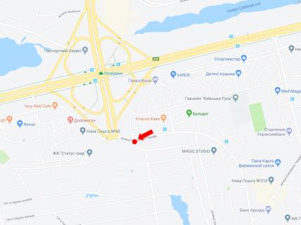 Билборд  в Киеве, 3x6  Чавдар вул. - Дніпровська наб., в сторону ст. м. "Осокорки", пр. Бажана схема