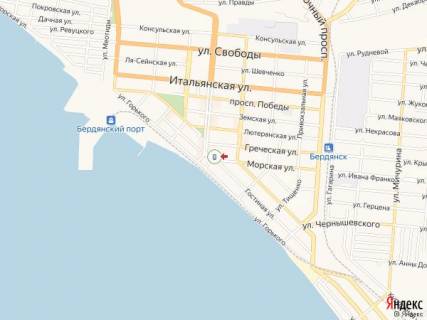Ситилайт B в Бердянске Азовский пр. - Морская ул., 5 схема