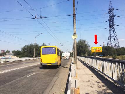 Билборд  в Запорожье, 3x6  Сєдова вул. - Південне шосе, біля залізничного мосту, з центру фото 1