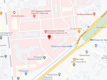 Видеоборд A в Виннице Пирогова вул., 46а, аптека "Конекс", прайс за ролик 10 сек 1 вихід/5 хвилин, на двосторонньому екрані, від 144 виходів на день. Розрахунок для інших параметрів трансляції уточнюйте у менеджера. - 301271 схема