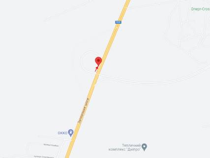 Билборд B в Траса, 3x6  Траса Н-08, Дніпро-Запоріжжя, з'їзд на Запорізьке шосе, в сторону м. Дніпро схема