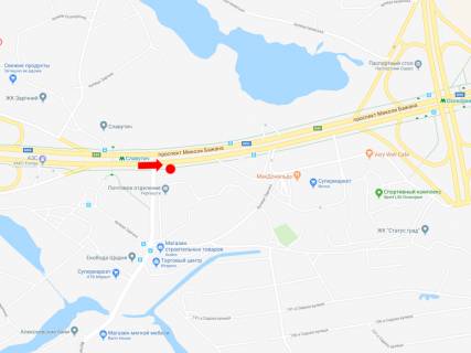 Видеоборд A в Киеве, 3x6  Бажана пр. -вул.Зарічна, в сторону ст. м. "Осокорки", з центру - 583939 схема
