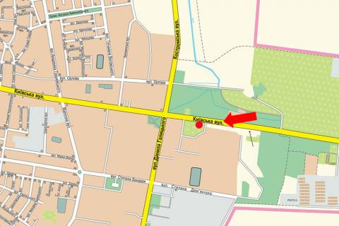 Billboard  in Rivne, 3x6  Kiivs'ka st., 90, miz AZS "OKKO" i avtosalonami "Al'tra-Avto", "Strong-S", "Valeri M", v centr scheme