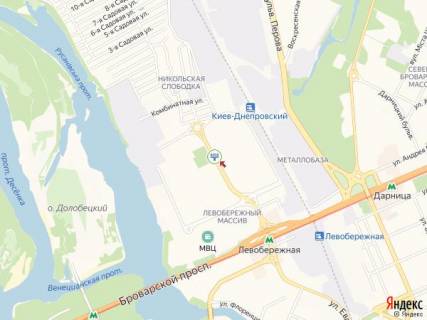 Билборд B в Киеве Шептицького (колиш. Луначарського вул.), 24, навпроти схема