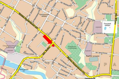 Prismatron, Prism  in Zhytomyr, 3x6  Berdicivs'ka st. / Zujka st., na svitlofori, z centru - 446590 scheme
