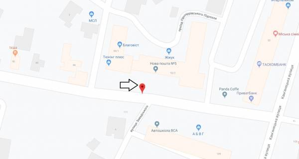Билборд B в Хмельницком, 3х6  вул.Проскурівського підп.-Кам'янецька схема