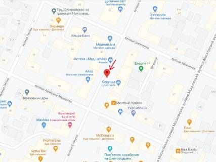 Ситискролл B в Николаеве Соборна вул. (Радянська) ., 8 схема