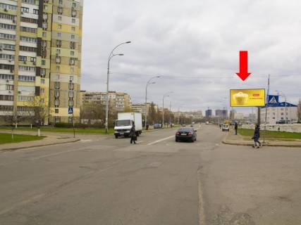 Билборд  в Киеве, 3x6  Корольова пр., 11, біля супермаркету "Сільпо", в бік просп. Леся Курбаса (50-річчя Жовтня) фото 1