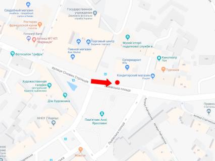 Ситилайт B в Киеве, 1.8x1.2  вул. Січових Стрільців (Артема)., 8Б / Львівська пл., біля супермаркету "Novus", в центр схема