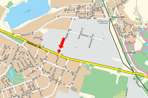 Билборд  в Сумах, 3x6  Харківська вул. / Лінійна вул. (флажок) схема