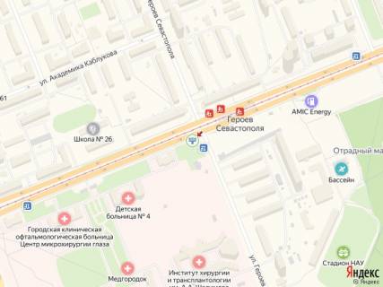 Билборд B в Киеве Гузара пр. (колиш. Комарова) - Героїв Севастополя вул., з центру фото 1