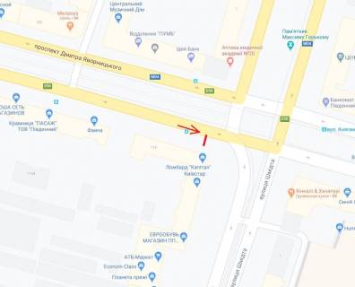 Ситилайт  в Днепр (Днепропетровск) Яворницкого пр. (бывш. Маркса пр.), 113 схема