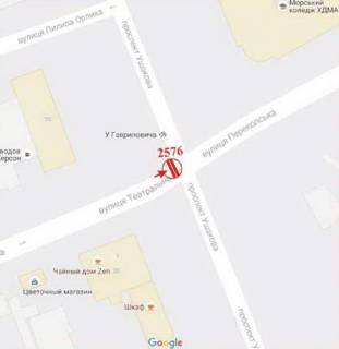 Призма A в Херсоне Театральна (Горького) вул. - Ушакова пр. - 379099 схема