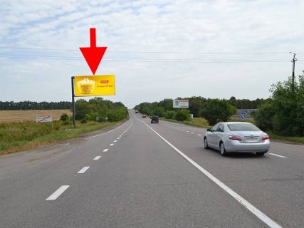 Билборд B в Нестеренки (Нестеренки), 3x6  Траса Київ - Харків - с. Нестеренки, АЗС "Motto", у бік м. Харків фото 1