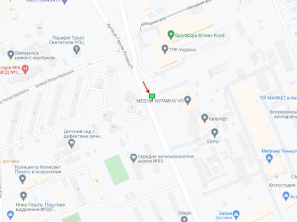 Білборд, Бігборд (Борд)  B у Києві Героїв Космосу вул., 5, навпроти схема