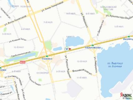 Видеоборд A в Киеве Бажана пр., поруч зупинка "вул. Руденка", в центр, прайс за трансляцію ролика 10 сек 1вихід/90 сек, з 0:00 до 23:59 - 325094 схема