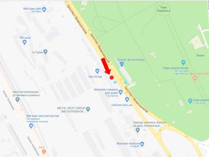 Prismatron, Prism A in Kyiv, 3x6  Vizvoliteliv av., 9, v storonu Brovars'kogo av. - 180451 scheme