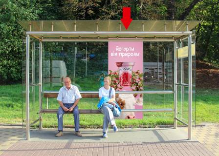 Сiтiлайт A у Києві, 0.98x2.24  Міхновського (кол. Дружби Народів) бул., 40А, зупинка "вул. Болсуновська", (фронтальний) Фото 1