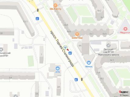 Призматрон, Призма A у Києві, 6x3  просп. Володимира Івасюка (Героїв Сталінграда), 6 (Сільпо, Жовте море, Goodwine), в напрямку метро Мінська - 390959 схема