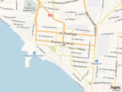 Citylight A in Berdyansk Universitetskaa st., 22, naprotiv, ostanovka "Ispolkom" scheme