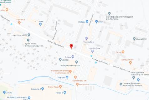 Билборд A в Хмельницком, 3х6  вул. Зарічанська-34(Сільпо) схема
