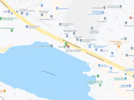 Бэклайт B в Киеве Дніпровська набережна, 10 схема