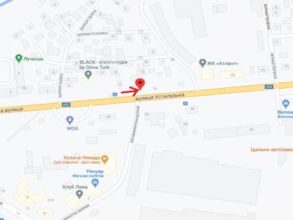 Білборд, Бігборд (Борд)  B у Луцьку Рівненська вул., 17, від Київський майдан. схема