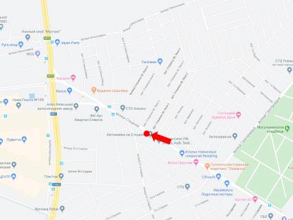 Билборд B в Киеве Стеценко вул. 55, в сторону ТРЦ "Лавина молл", супермаркетів "Ашан," Епіцентр " схема