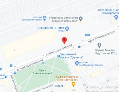 Билборд B в Киеве Привокзальная ул., 1, светофор, в сторону Бориспольская ул. схема