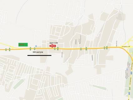 Билборд A в Львове, 3x6  Траса Львів-Чоп, с. Солонка схема